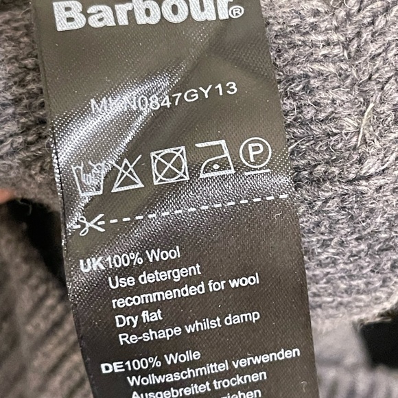 100% Wool Barbour sweater jumper - Picture 6 of 6